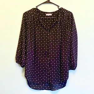 Pleione Black and Red Blouse